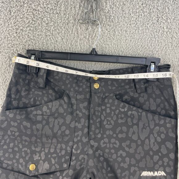 Armada Women's Black Leopard Print Track Pants - Picture 3 of 16